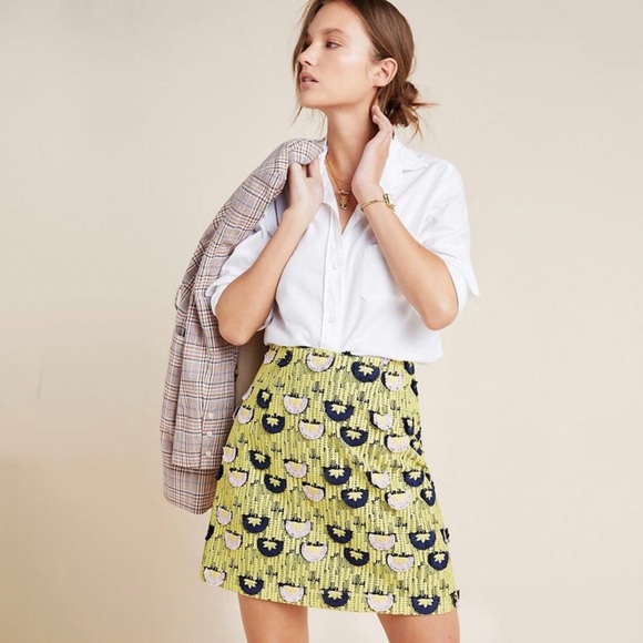 Anthropologie Hutch Loren Embroidered Mini Skirt - Picture 9 of 9